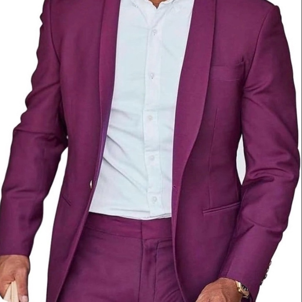 NWT Express Purple XL Slim Men's Sport Coat